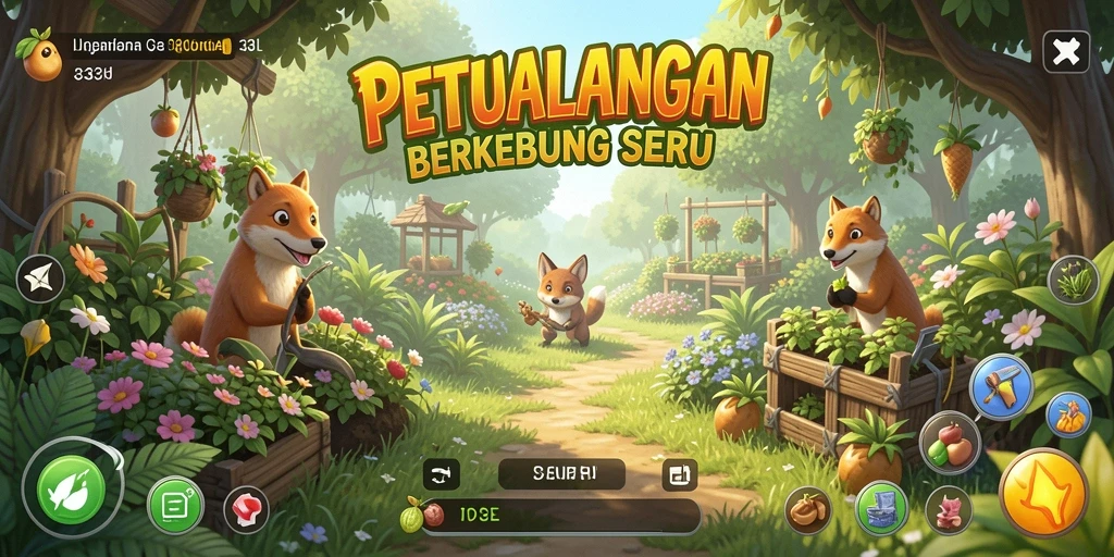 Gameplay seru dengan berbagai aktivitas berkebun yang menarik.