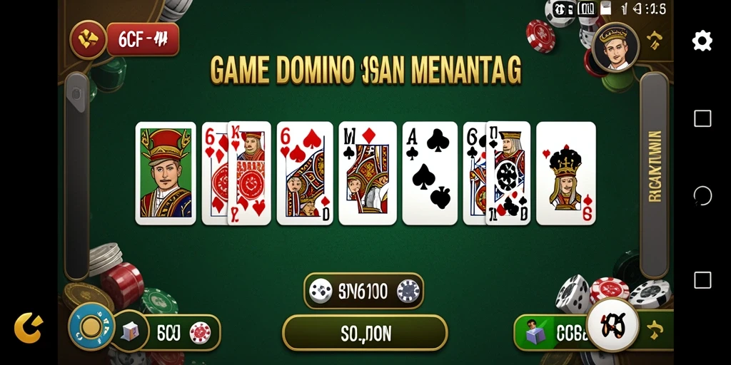 Screenshot 6CF menampilkan gameplay seru dari permainan Domino.