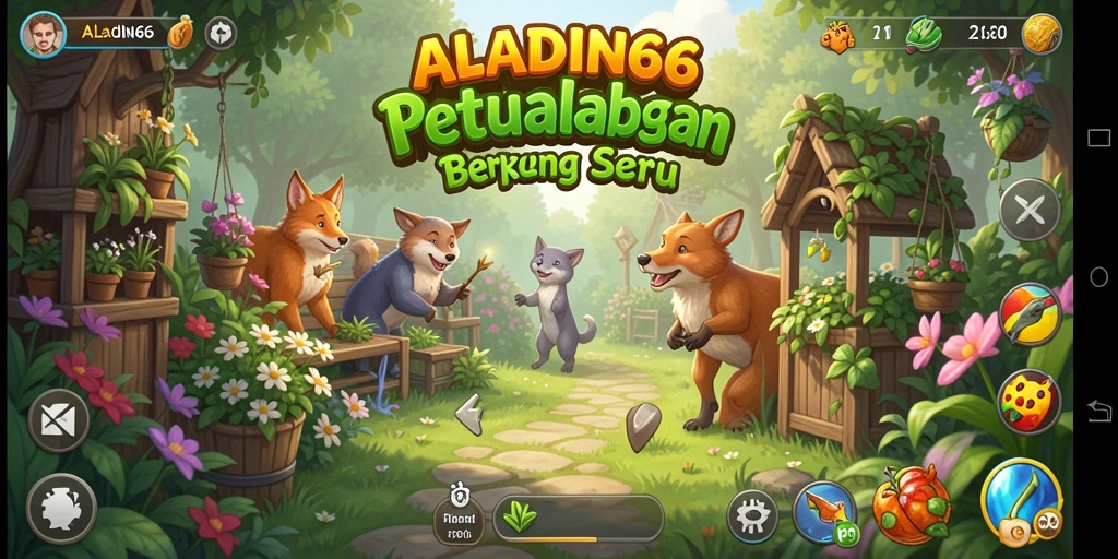 Tangkapan layar <strong>ALADIN66</strong> menunjukkan suasana berkebun yang aktif dan interaktif.