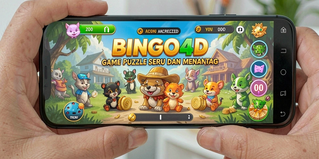 Screenshot gameplay BINGO4D yang menarik dan penuh tantangan puzzle.