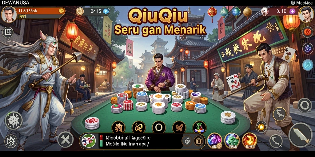Tampilan gameplay QiuQiu yang menarik dan menegangkan di DEWANUSA.