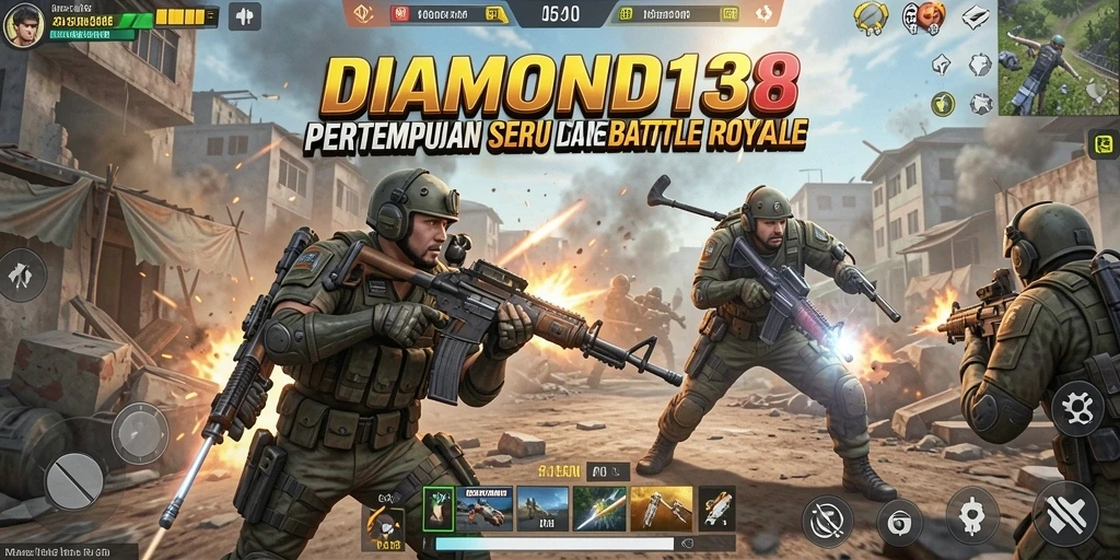 Gameplay menegangkan dari DIAMOND138 dalam pertempuran Battle Royale.
