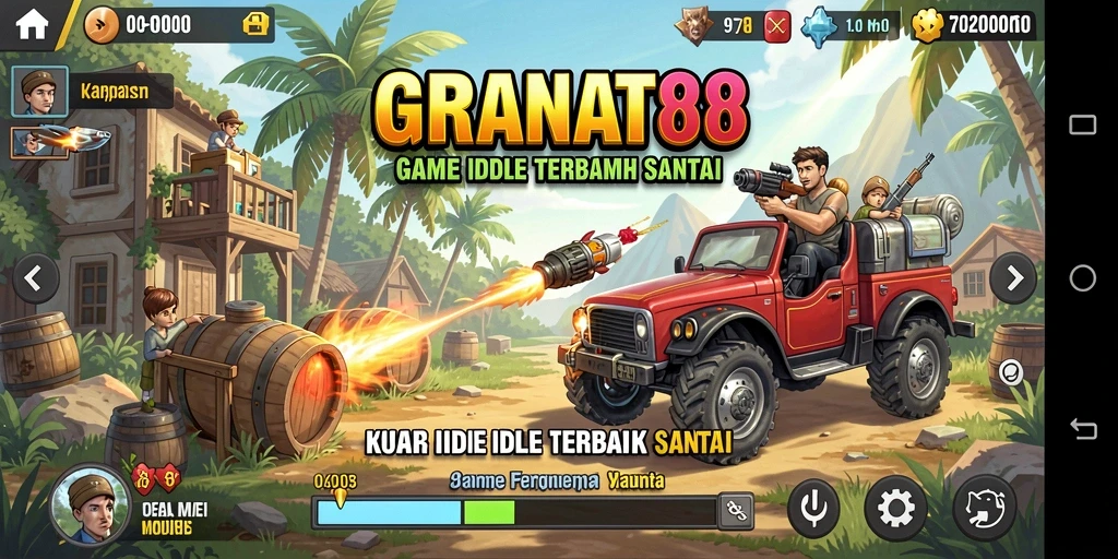 Tampilan gameplay santai dalam GRANAT88 yang memukau.