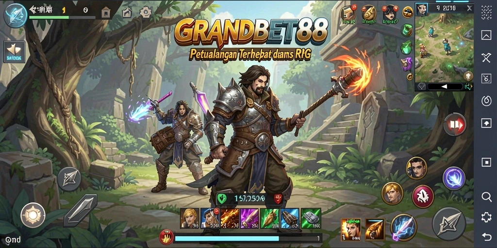 Tampilan aksi seru dari game RPG GRANDBET88.