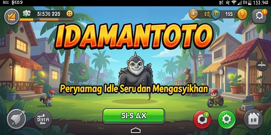 Tampilan permainan <strong>IDAMANTOTO</strong> dengan grafis menawan dan gameplay Idle.