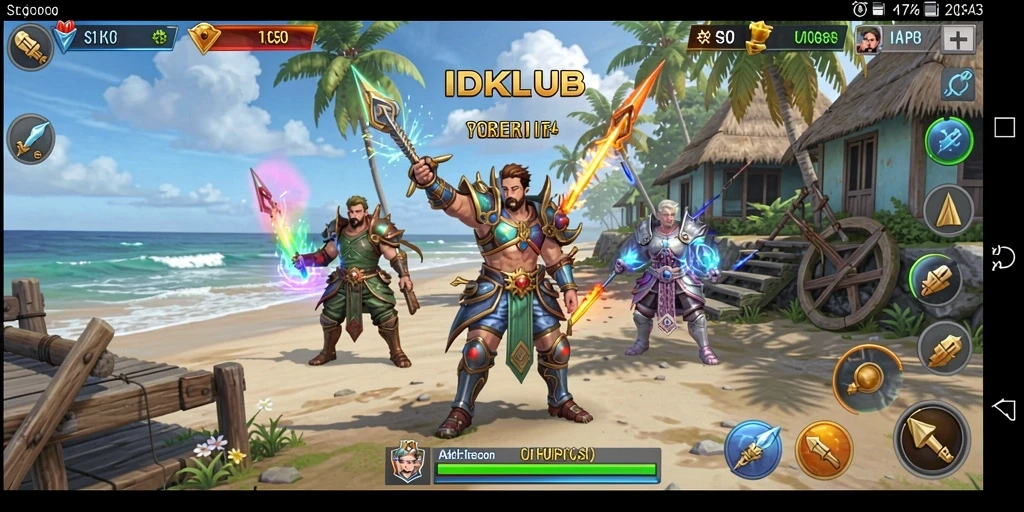 Tampilan gameplay menarik dan strategis dalam IDKLUB.