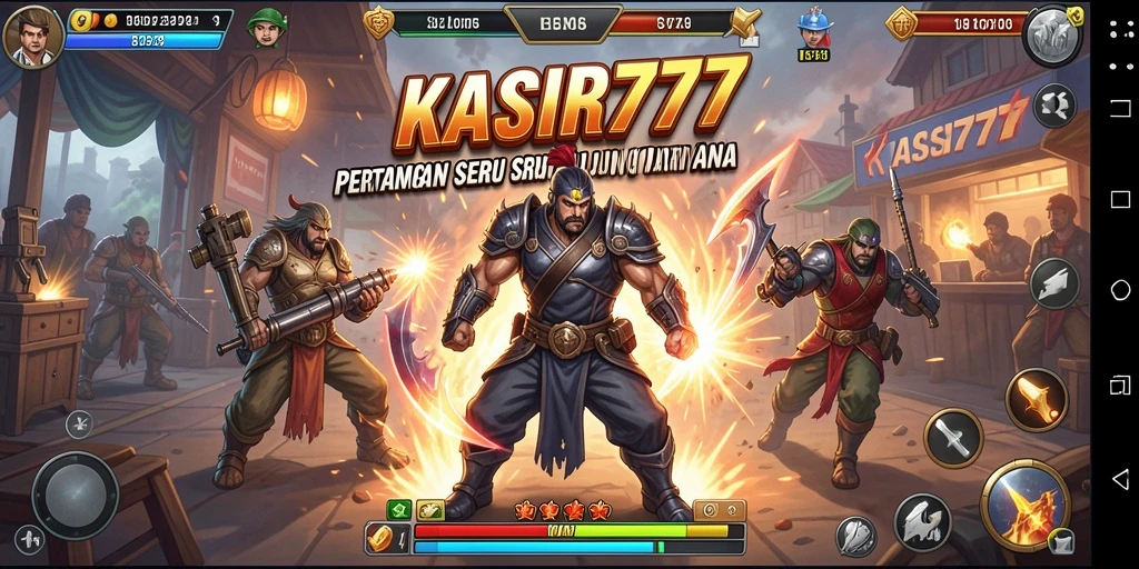 Tampilan gameplay KASIR777 menunjukkan aksi pertarungan yang mendebarkan.