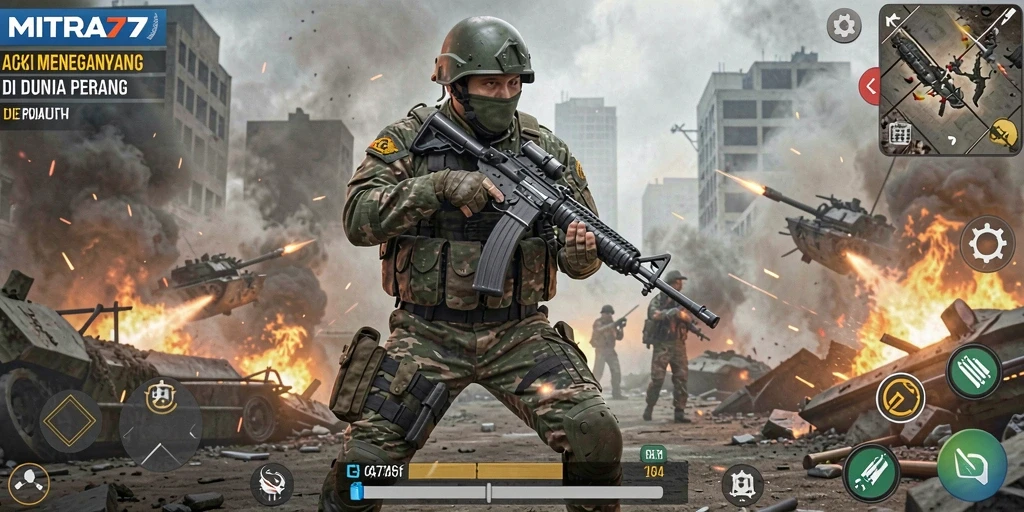 Tampilan gameplay seru dari MITRA77 dengan aksi yang intens.