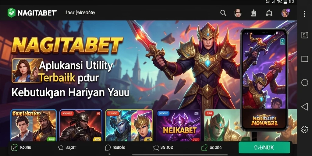 Tampilan antarmuka pengguna NAGITABET yang menarik dan fungsional.