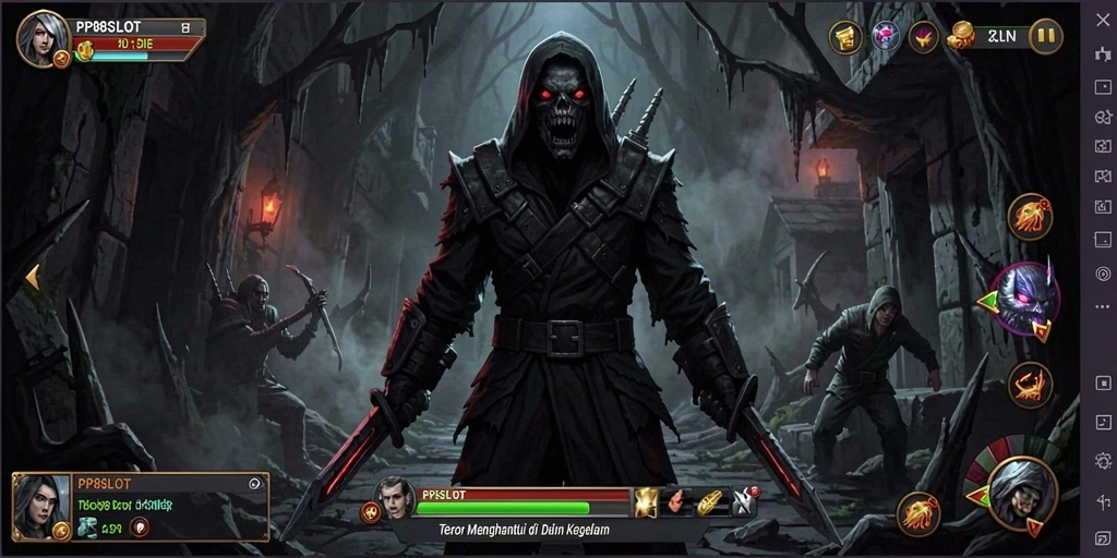 Tampilan gameplay PS8SLOT dengan nuansa Horror yang menegangkan.