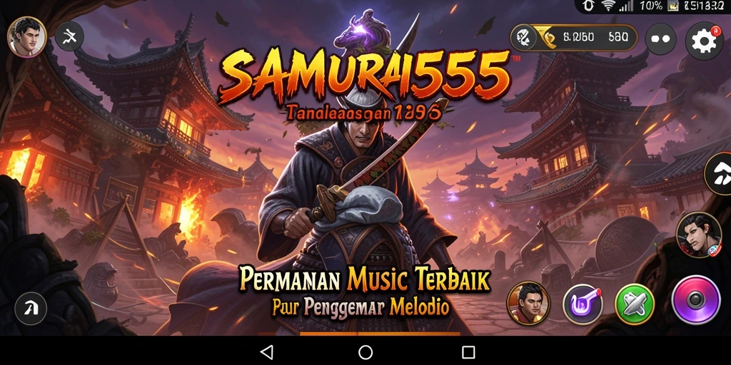 Tangkapan layar gameplay SAMURAI555 dengan tampilan menarik dan interaktif.