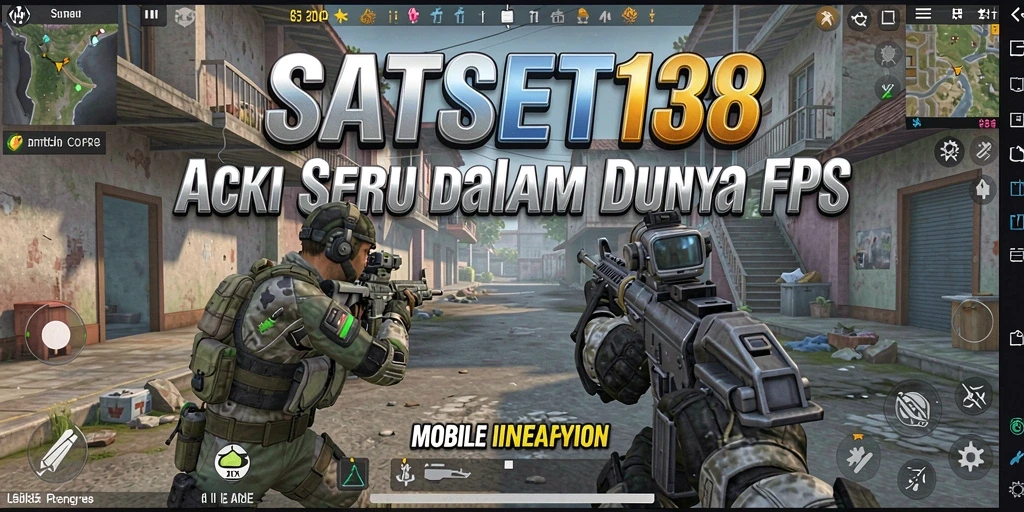 Tampilan gameplay dinamis dalam SATSET138 dengan aksi tembak-menembak yang seru.