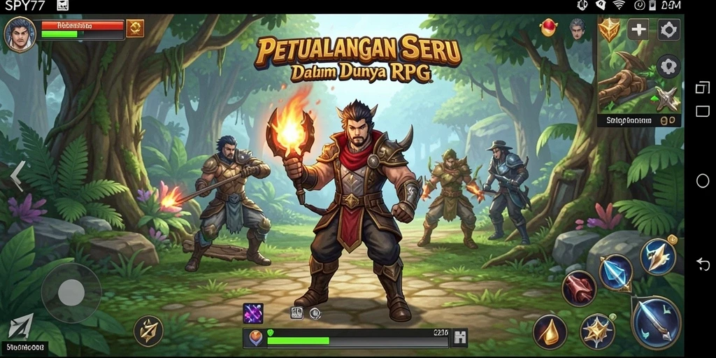 Tampilan gameplay seru dan grafis mendetail dari SPY77.