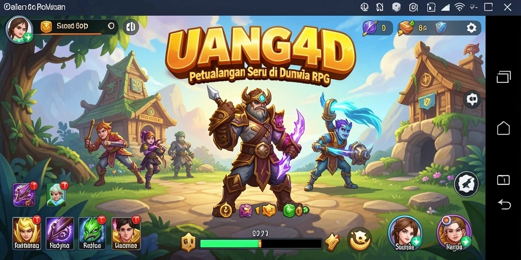 Gameplay RPG UANG4D yang seru dan menantang.